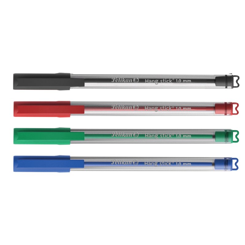Pelikan stylo à bille Hang Stick, 0,7 mm, vert, 12 pièces